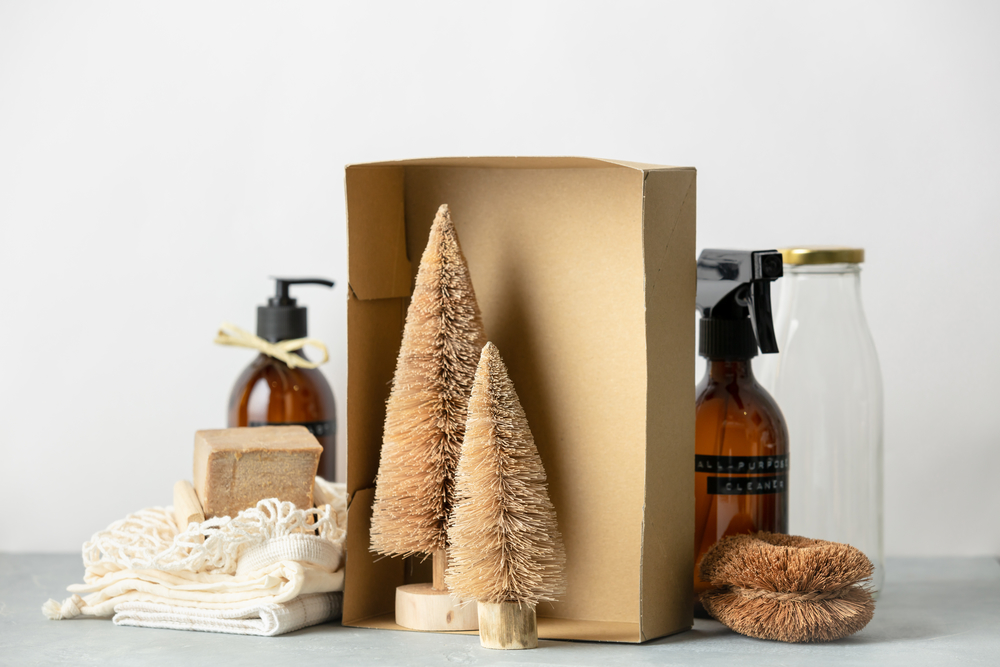 盒裝椰子纖維圣誕樹 零浪費美容、身體護理與家居清潔新選擇
